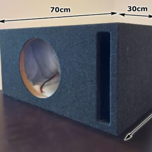 High-Performance 25mm MDF Single 12″ Slot-Port Subwoofer Box – 35Hz Tuned